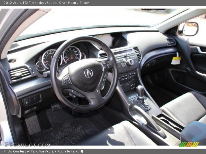 Silver Moon / Ebony 2012 Acura TSX Technology Sedan