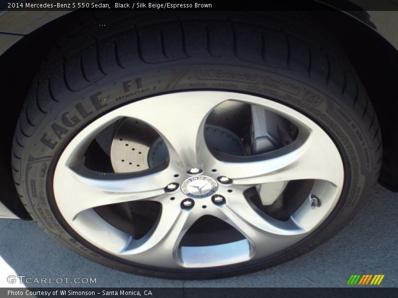 Black / Silk Beige/Espresso Brown 2014 Mercedes-Benz S 550 Sedan