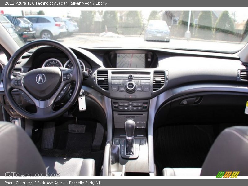 Silver Moon / Ebony 2012 Acura TSX Technology Sedan