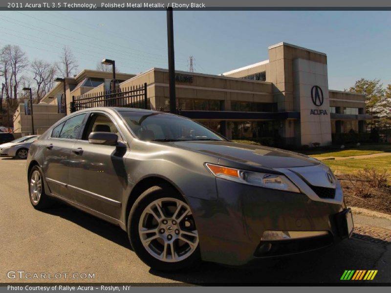 Polished Metal Metallic / Ebony Black 2011 Acura TL 3.5 Technology