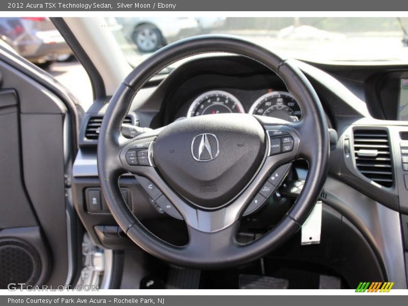 Silver Moon / Ebony 2012 Acura TSX Technology Sedan