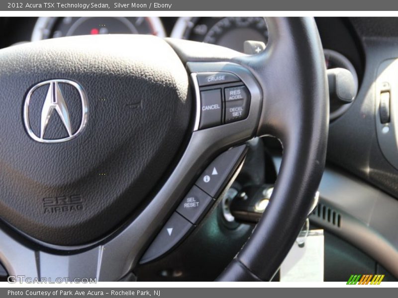 Silver Moon / Ebony 2012 Acura TSX Technology Sedan
