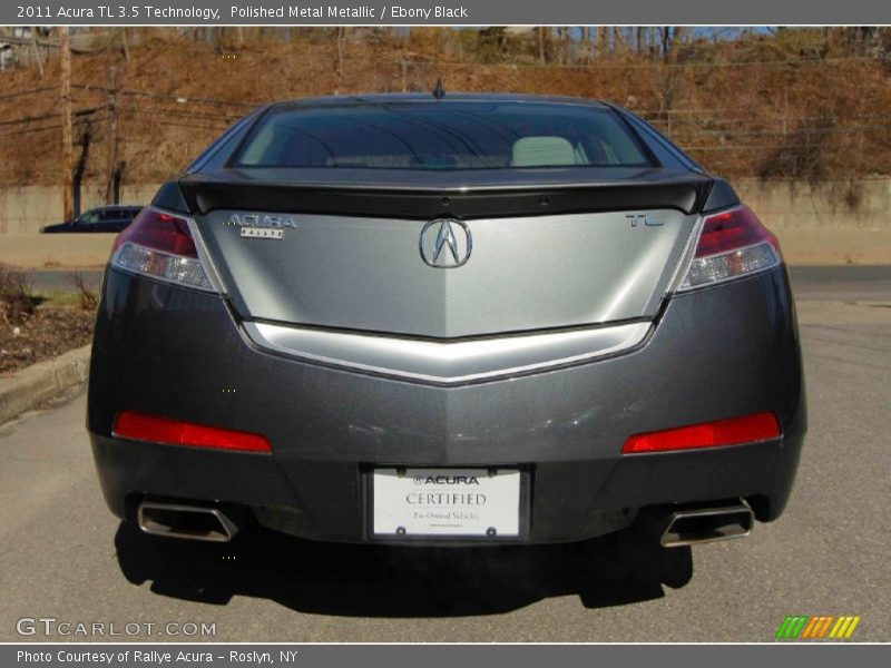 Polished Metal Metallic / Ebony Black 2011 Acura TL 3.5 Technology