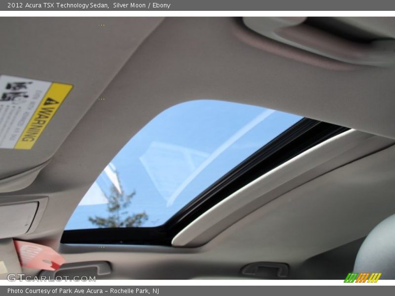 Silver Moon / Ebony 2012 Acura TSX Technology Sedan