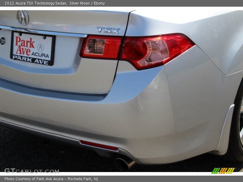 Silver Moon / Ebony 2012 Acura TSX Technology Sedan