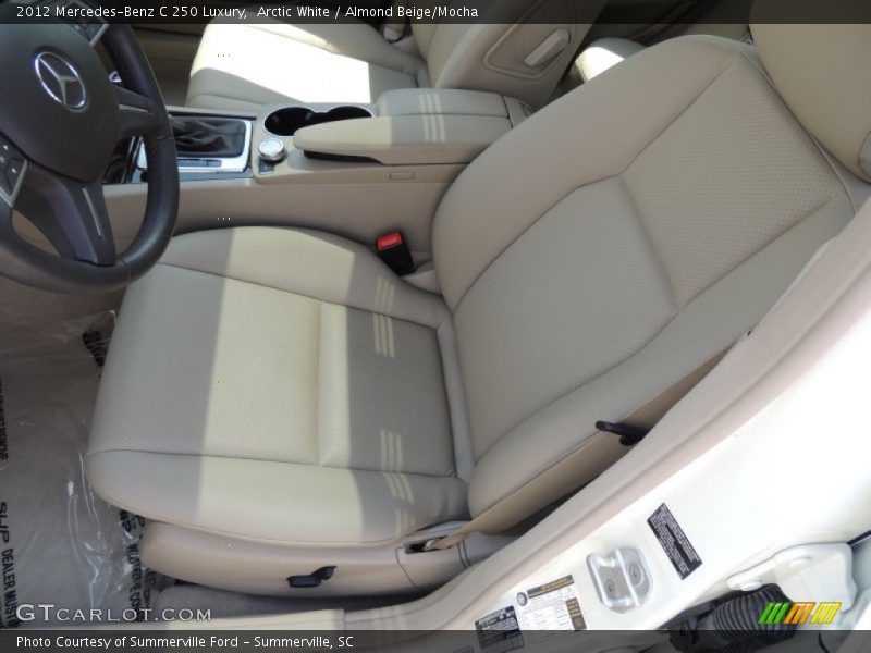 Arctic White / Almond Beige/Mocha 2012 Mercedes-Benz C 250 Luxury
