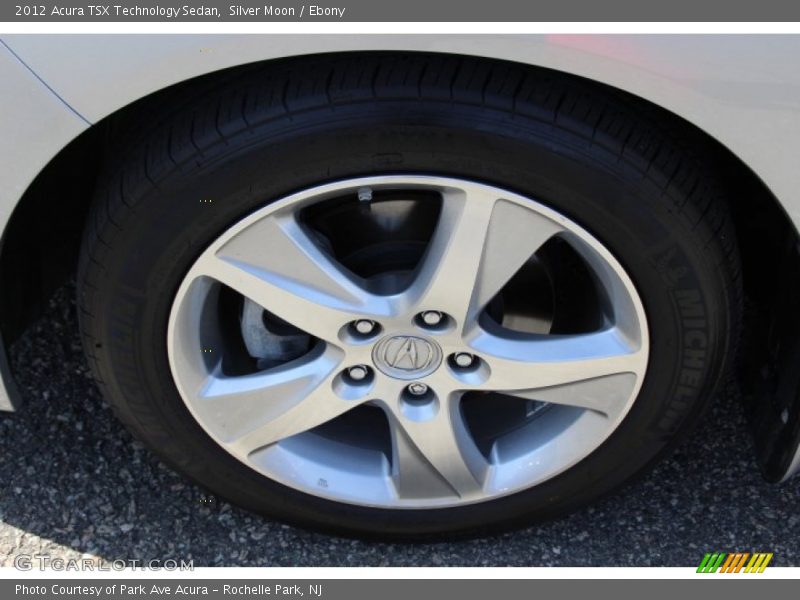 Silver Moon / Ebony 2012 Acura TSX Technology Sedan
