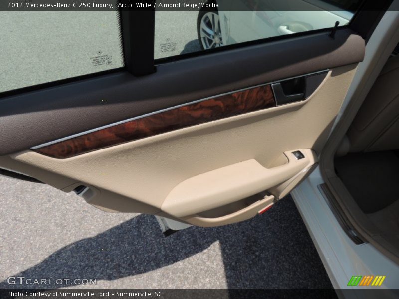 Arctic White / Almond Beige/Mocha 2012 Mercedes-Benz C 250 Luxury