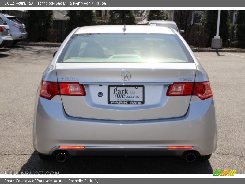 Silver Moon / Taupe 2012 Acura TSX Technology Sedan