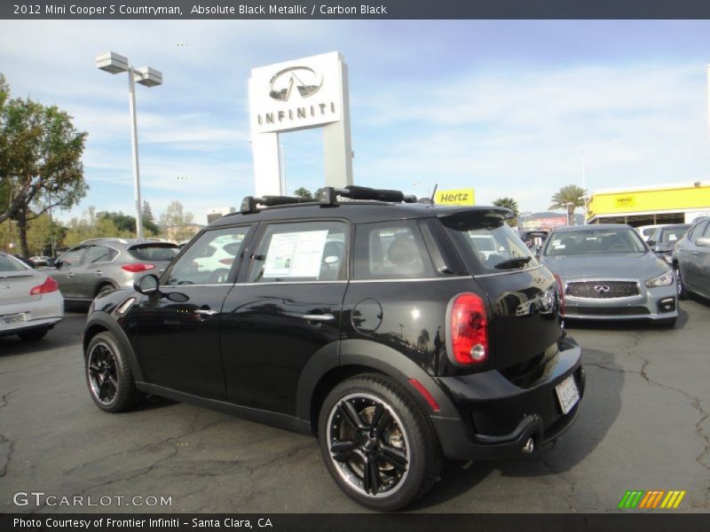 Absolute Black Metallic / Carbon Black 2012 Mini Cooper S Countryman