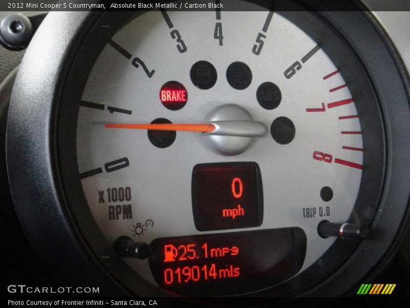 Absolute Black Metallic / Carbon Black 2012 Mini Cooper S Countryman