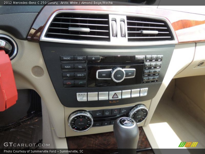 Arctic White / Almond Beige/Mocha 2012 Mercedes-Benz C 250 Luxury