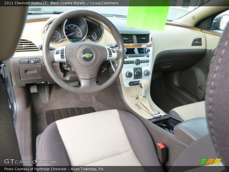 Black Granite Metallic / Cocoa/Cashmere 2011 Chevrolet Malibu LT