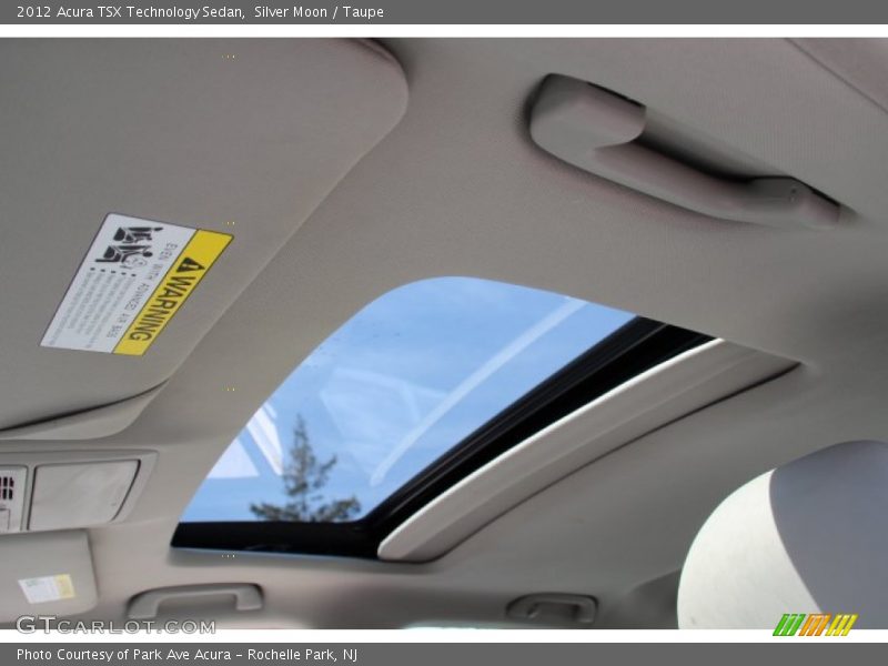Silver Moon / Taupe 2012 Acura TSX Technology Sedan
