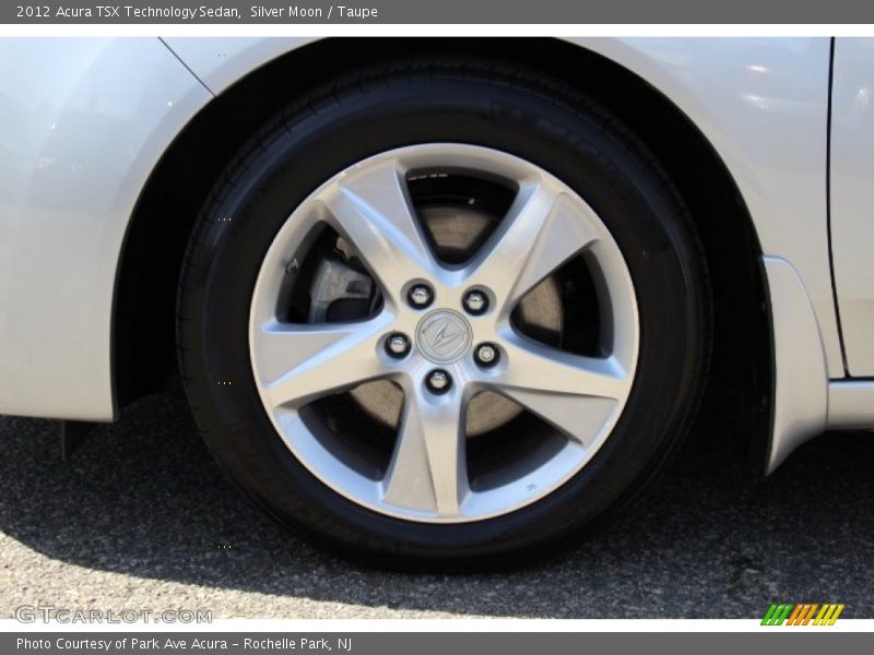 Silver Moon / Taupe 2012 Acura TSX Technology Sedan