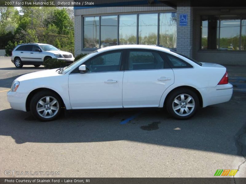 Oxford White / Shale 2007 Ford Five Hundred SE