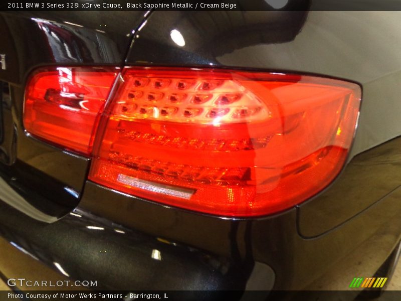 Black Sapphire Metallic / Cream Beige 2011 BMW 3 Series 328i xDrive Coupe