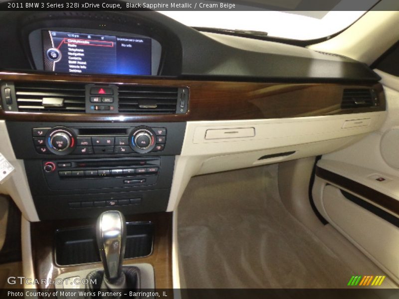 Black Sapphire Metallic / Cream Beige 2011 BMW 3 Series 328i xDrive Coupe