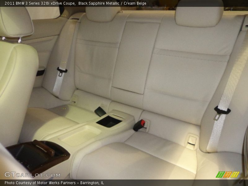 Black Sapphire Metallic / Cream Beige 2011 BMW 3 Series 328i xDrive Coupe