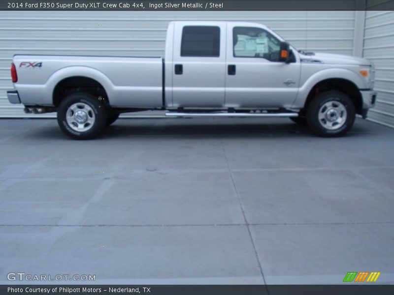 Ingot Silver Metallic / Steel 2014 Ford F350 Super Duty XLT Crew Cab 4x4