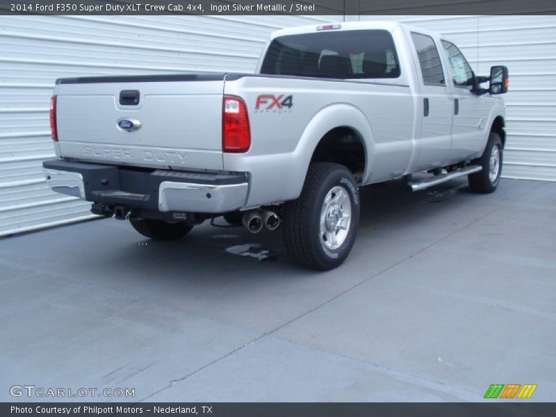 Ingot Silver Metallic / Steel 2014 Ford F350 Super Duty XLT Crew Cab 4x4