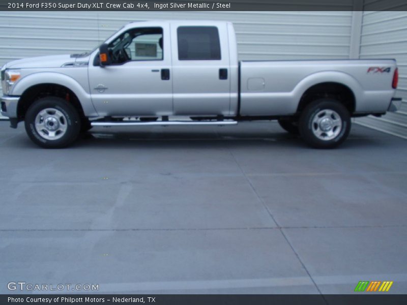 Ingot Silver Metallic / Steel 2014 Ford F350 Super Duty XLT Crew Cab 4x4