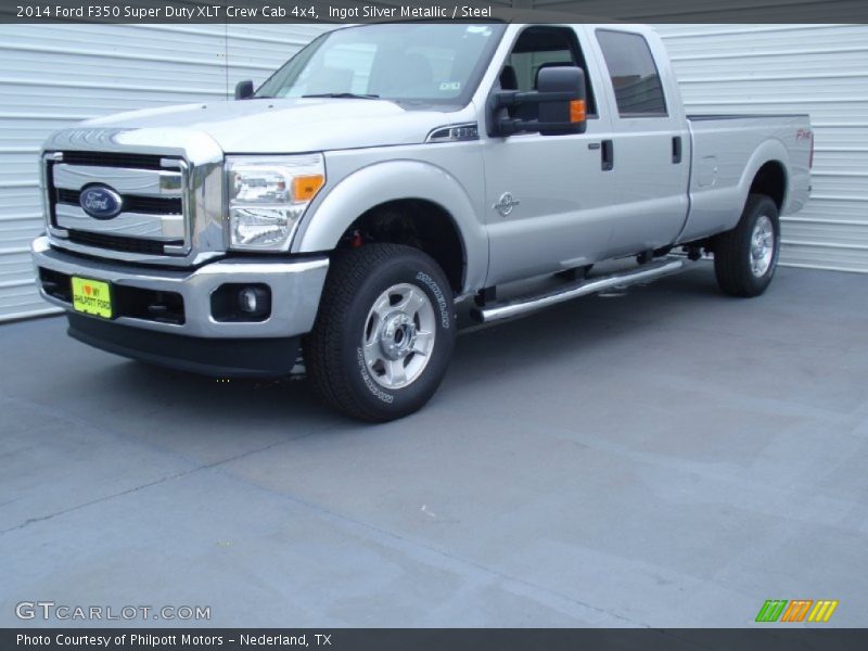 Ingot Silver Metallic / Steel 2014 Ford F350 Super Duty XLT Crew Cab 4x4