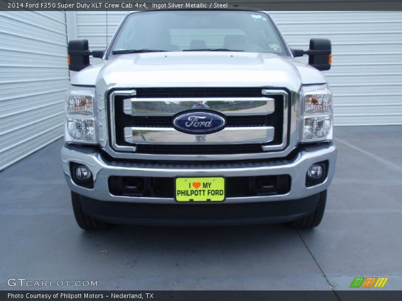 Ingot Silver Metallic / Steel 2014 Ford F350 Super Duty XLT Crew Cab 4x4