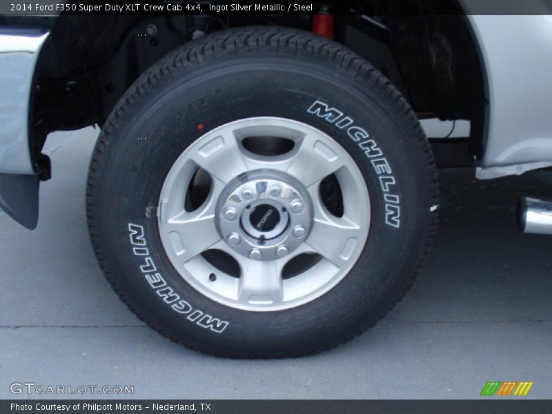 Ingot Silver Metallic / Steel 2014 Ford F350 Super Duty XLT Crew Cab 4x4