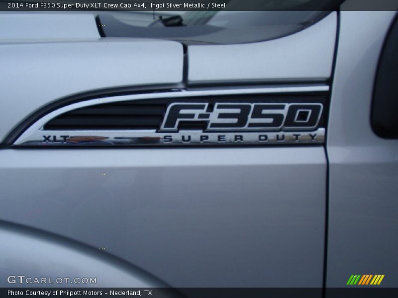 Ingot Silver Metallic / Steel 2014 Ford F350 Super Duty XLT Crew Cab 4x4