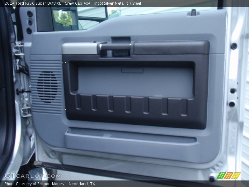 Ingot Silver Metallic / Steel 2014 Ford F350 Super Duty XLT Crew Cab 4x4