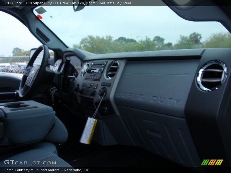 Ingot Silver Metallic / Steel 2014 Ford F350 Super Duty XLT Crew Cab 4x4
