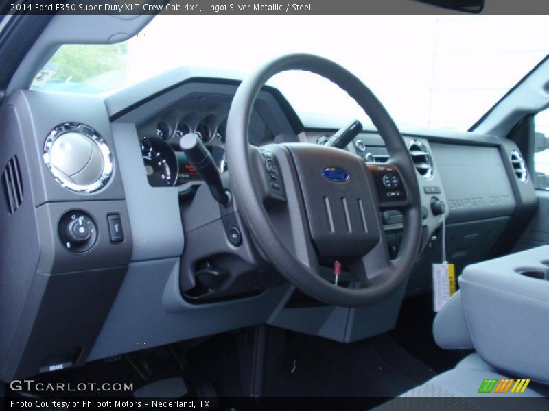 Ingot Silver Metallic / Steel 2014 Ford F350 Super Duty XLT Crew Cab 4x4
