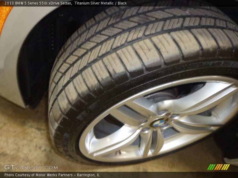 Titanium Silver Metallic / Black 2013 BMW 5 Series 550i xDrive Sedan