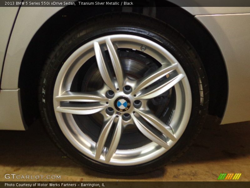 Titanium Silver Metallic / Black 2013 BMW 5 Series 550i xDrive Sedan