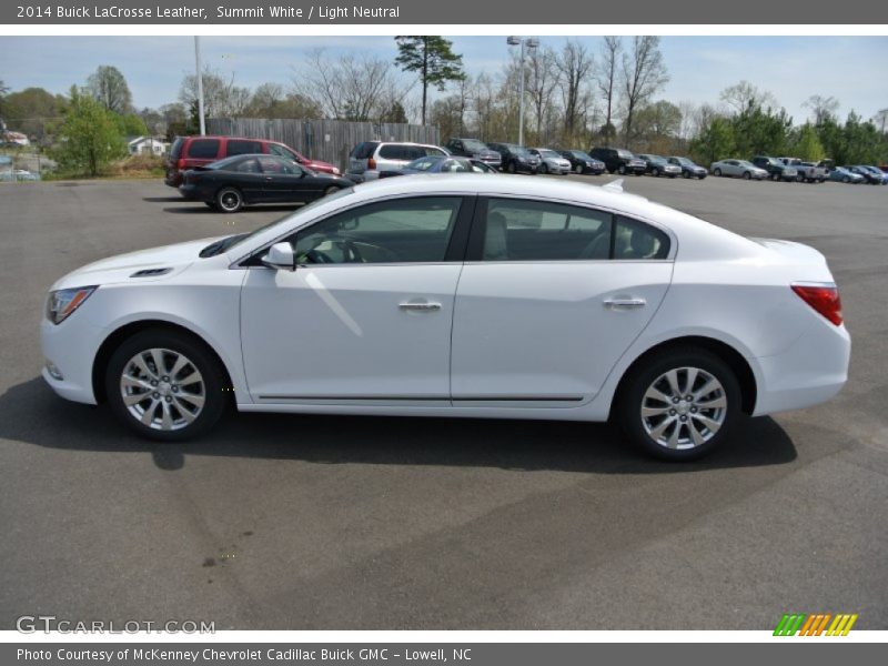 Summit White / Light Neutral 2014 Buick LaCrosse Leather