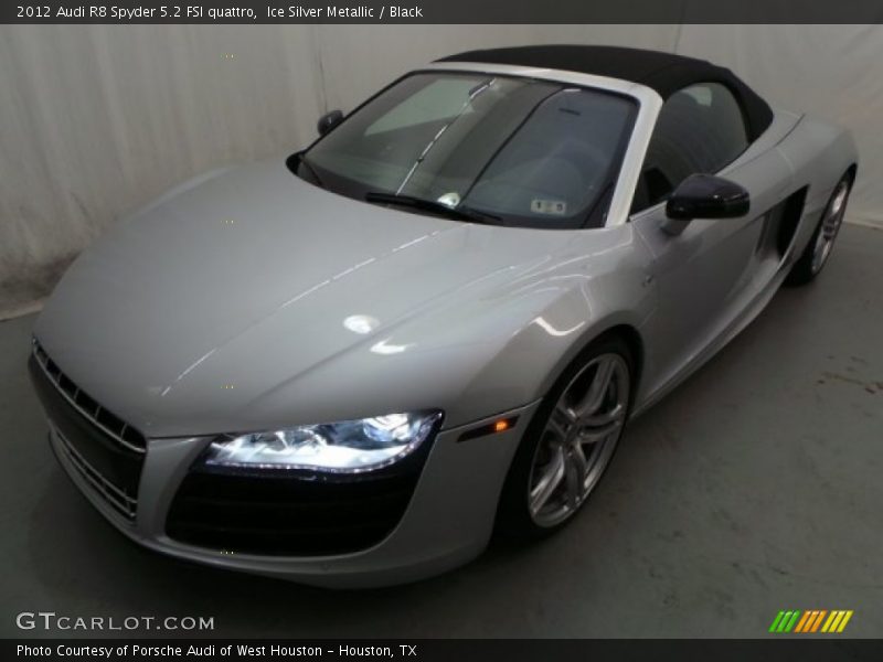 Ice Silver Metallic / Black 2012 Audi R8 Spyder 5.2 FSI quattro