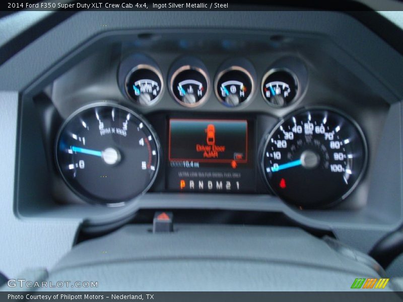 Ingot Silver Metallic / Steel 2014 Ford F350 Super Duty XLT Crew Cab 4x4