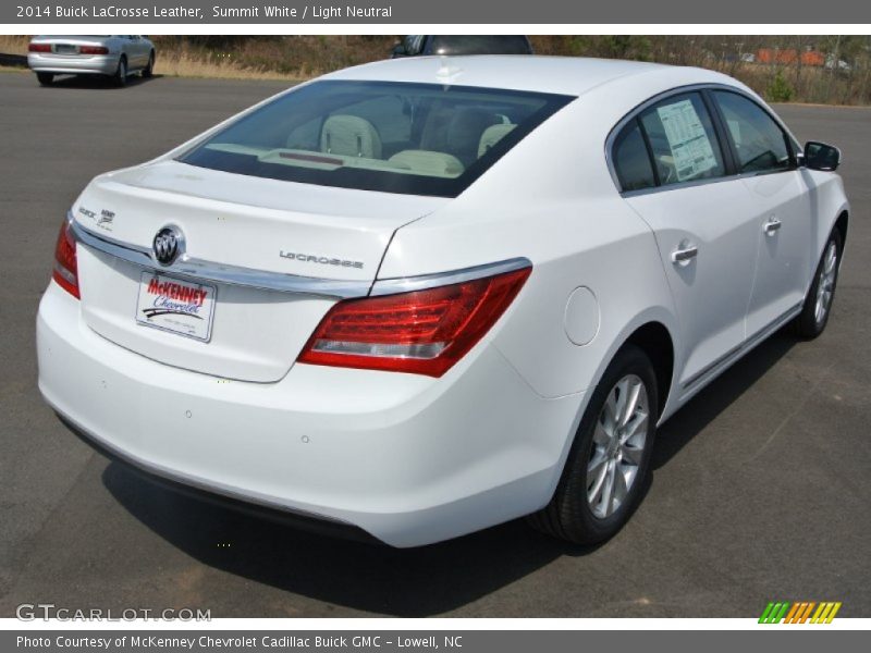 Summit White / Light Neutral 2014 Buick LaCrosse Leather