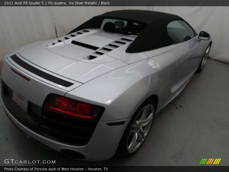 Ice Silver Metallic / Black 2012 Audi R8 Spyder 5.2 FSI quattro