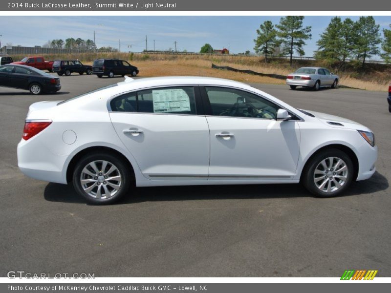 Summit White / Light Neutral 2014 Buick LaCrosse Leather