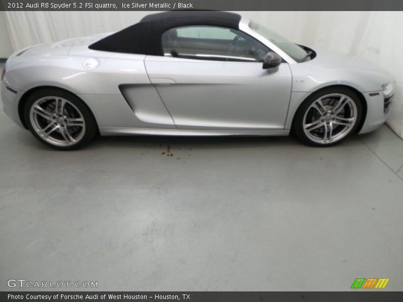Ice Silver Metallic / Black 2012 Audi R8 Spyder 5.2 FSI quattro