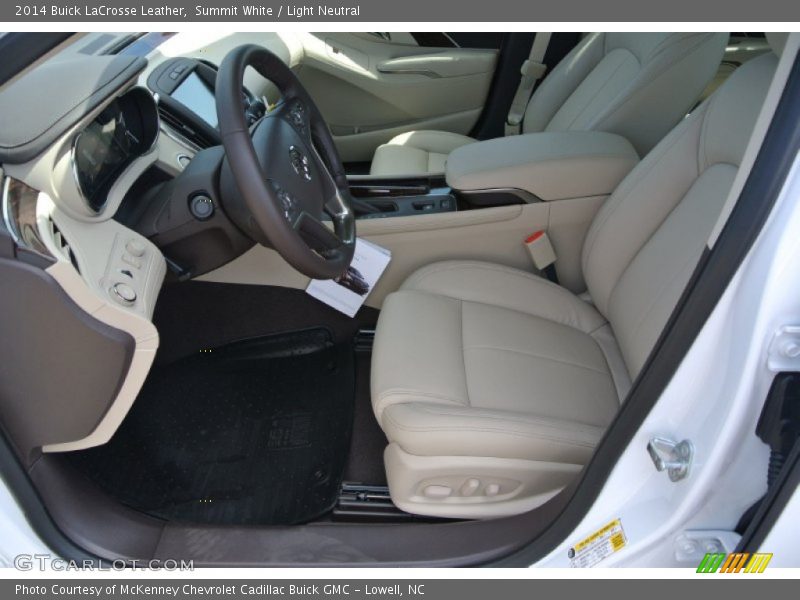 Summit White / Light Neutral 2014 Buick LaCrosse Leather