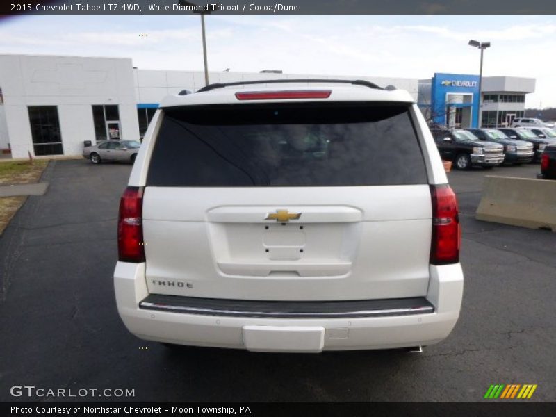 White Diamond Tricoat / Cocoa/Dune 2015 Chevrolet Tahoe LTZ 4WD
