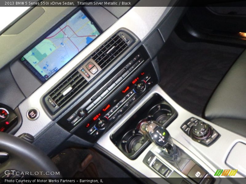 Titanium Silver Metallic / Black 2013 BMW 5 Series 550i xDrive Sedan