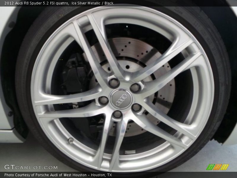 Ice Silver Metallic / Black 2012 Audi R8 Spyder 5.2 FSI quattro