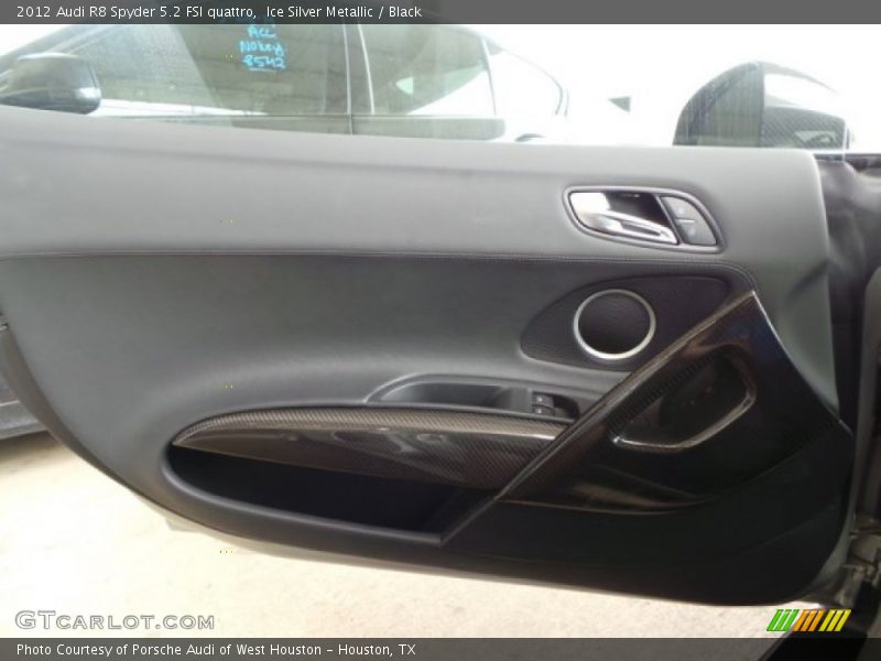 Ice Silver Metallic / Black 2012 Audi R8 Spyder 5.2 FSI quattro
