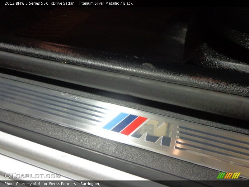 Titanium Silver Metallic / Black 2013 BMW 5 Series 550i xDrive Sedan