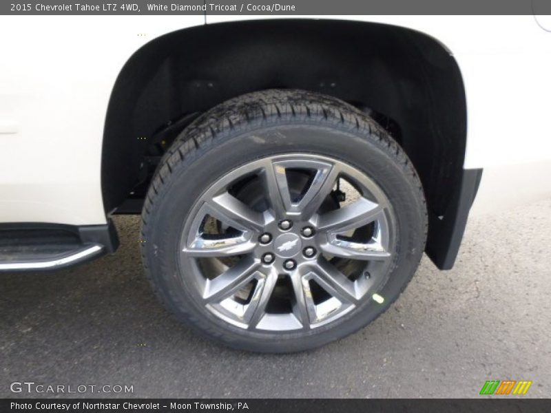White Diamond Tricoat / Cocoa/Dune 2015 Chevrolet Tahoe LTZ 4WD