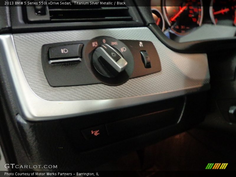 Titanium Silver Metallic / Black 2013 BMW 5 Series 550i xDrive Sedan